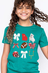US3001Y-E3080Z Georgia Football Kids Graphic Tee $11
