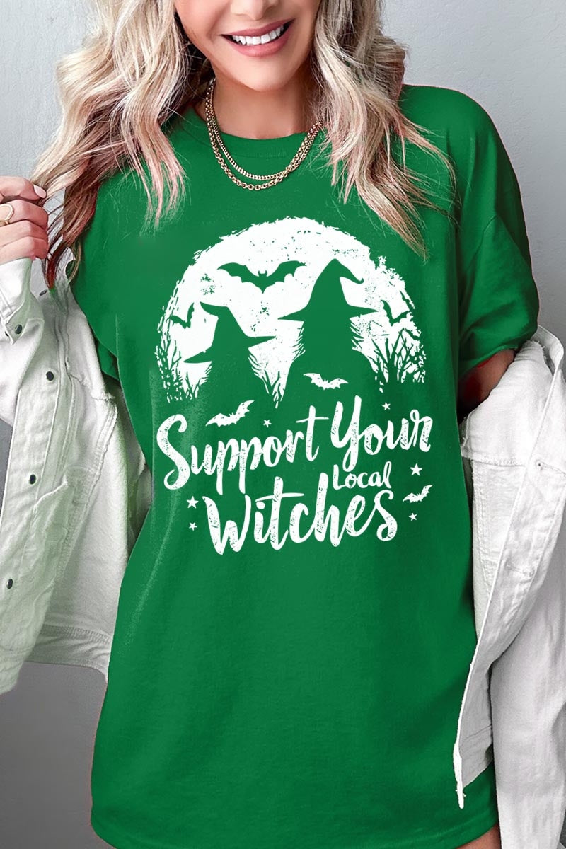 5000-E3161 Local Witches Halloween Graphic Heavy Cotton Tee $9