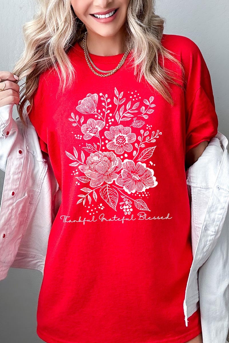 5000-E3155 Neutral Thanksgiving Graphic Heavy Cotton Tee $9
