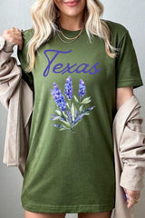US3001P-E3060 Texas Bluebonnet Graphic Plus Tee $16