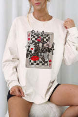 UL240-E3099 Retro Wildcard Graphic Long Sleeve Tee $13.75