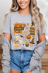 US3001-E3084 Halloween collage Graphic Tee $12.5