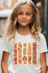 US3001Y-E3110Z Brushstroke Boho Fall Kids Graphic Tee $11
