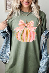 5000-E3083 Brushstroke Pumpkin Graphic Heavy Cotton Tee $9
