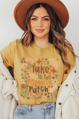 US3001P-E3136 Take Me To The Pumpkin Patch Graphic Plus Tee $16
