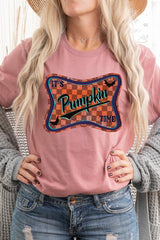 US3001-E3144 Itu2019s pumpkin time Graphic Tee $12.5