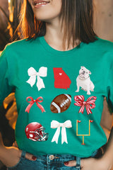 US3001P-E3080 Georgia Football Graphic Plus Tee $16