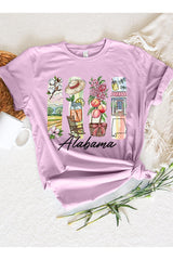 US3001-E3061AL Alabama State Brushstroke Graphic Tee $12.5
