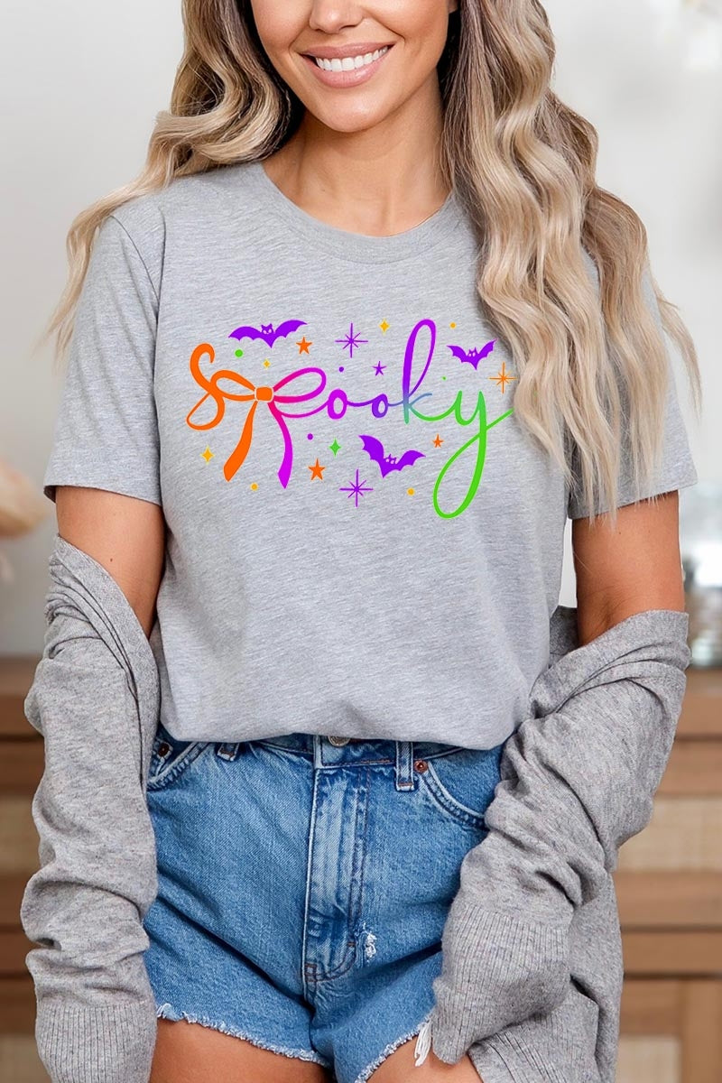 US3001P-E3109 Spooky Halloween Graphic Plus Tee $16